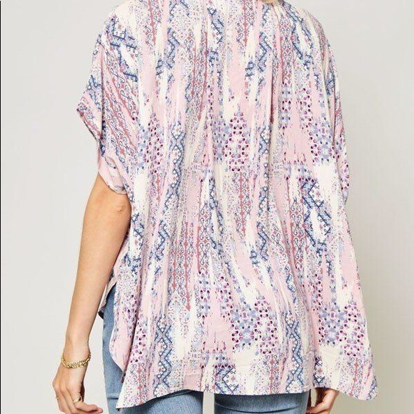 ⭐️Ornately Patterned Woven Top Blush ⭐️ - Picture 5 of 5